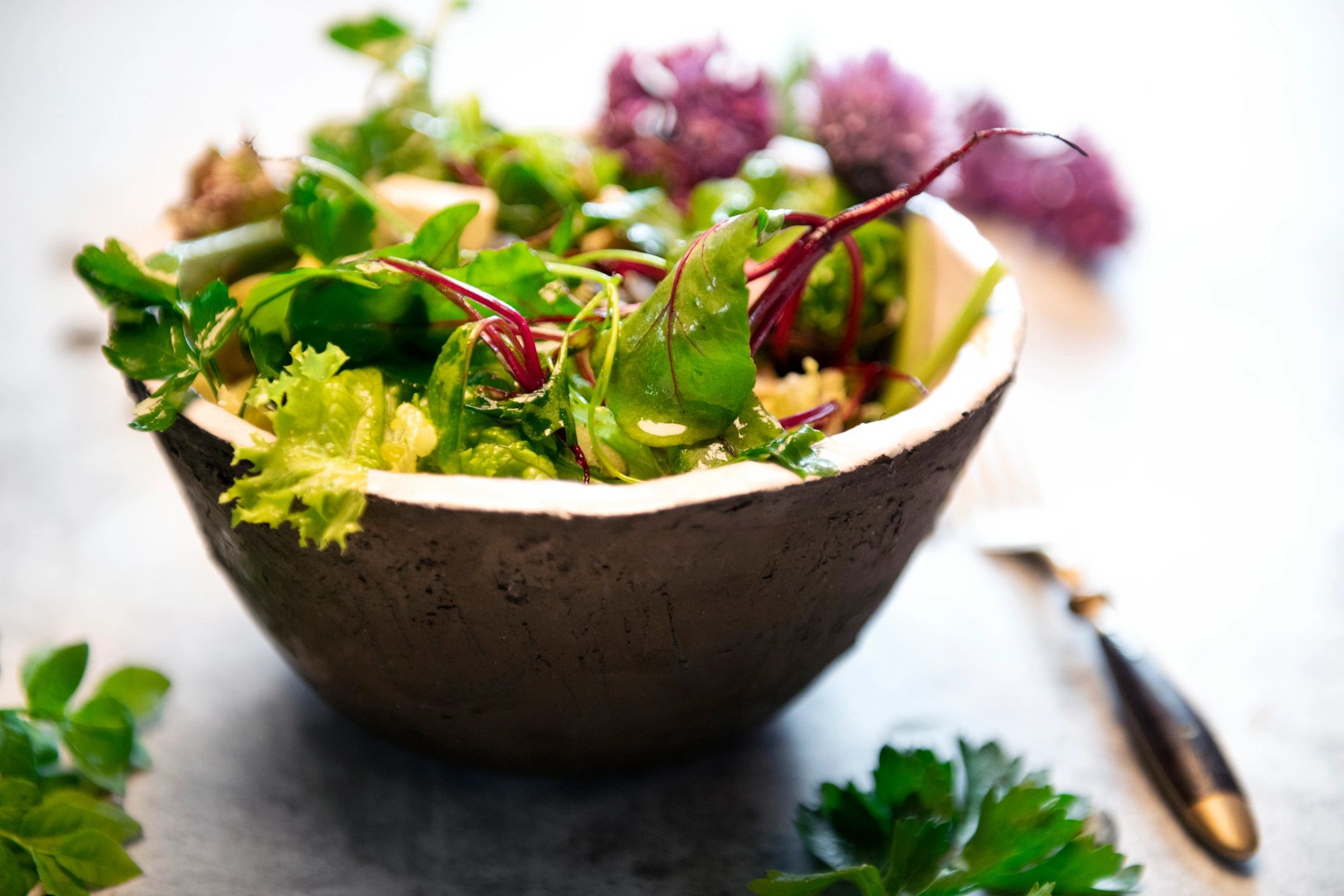 Fresh seasonal salad bowl